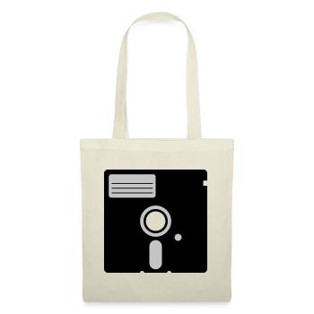 retro floppy disk - Stoffbeutel - Rot - Vorne