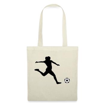 le football féminin - Sac en tissu - rouge - Devant