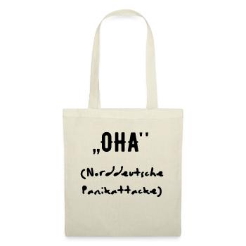 Oha (Norddeutsche Panikattacke) - Stoffbeutel - Rot - Vorne