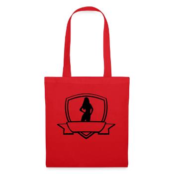 Insérer du texte Girl - Sac en tissu - rouge - Devant