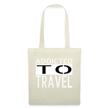 artistic humor gift typography geek eiffel tower - Stoffbeutel - Rot - Vorne