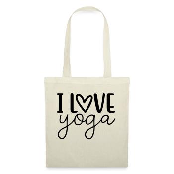 i love yoga - Stoffbeutel - Rot - Vorne