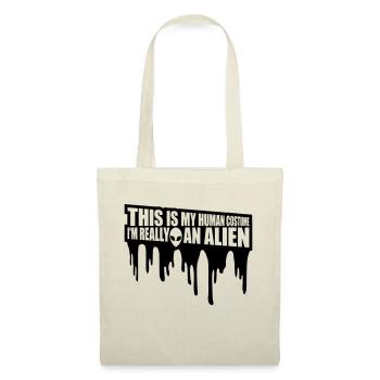 Citation extraterrestre de costume humain - Sac en tissu - rouge - Devant
