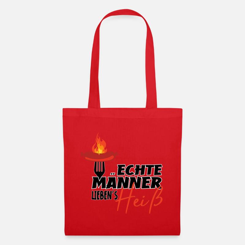 ECHTE MÄNNER - Stoffbeutel - Rot
