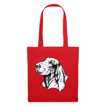 Bracco Italiano Portrait - Stoffbeutel - Rot - Vorne