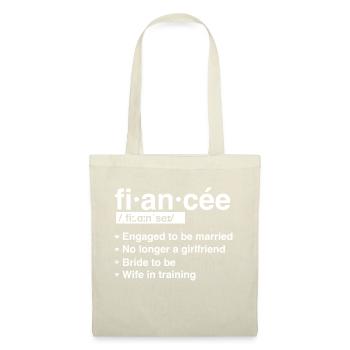 Fiancée - Mariage Bachelorette Plaisir de la mariée - Sac en tissu - nature - Devant