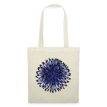 Fleur de chardon bleu - Sac en tissu - rouge - Devant
