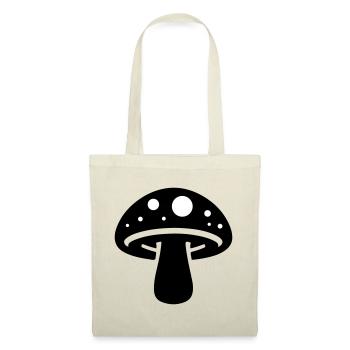 Icône de champignon - Sac en tissu - rouge - Devant