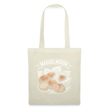 Haselnuss Vintage Illustration - Stoffbeutel - Rot - Vorne