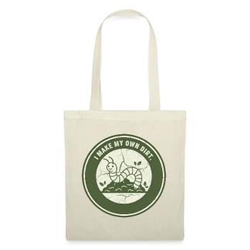 Compost de vers : sol indépendant - Sac en tissu - rouge - Devant