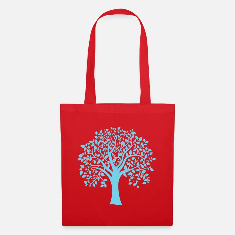 Icon Blue Jumbo Tree Print Silhouette - Stoffbeutel - Rot