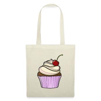 Petit gâteau comique doux - Sac en tissu - rouge - Devant