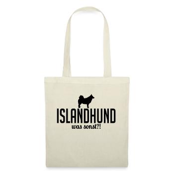 ISLANDHUND was sonst - Stoffbeutel - Rot - Vorne
