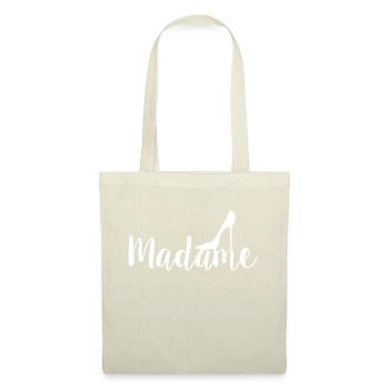 Madame talon haut blanc - Sac en tissu - rouge - Devant