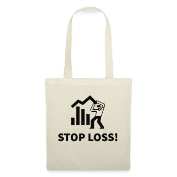 Stop Loss! Réalisez la perte! Rappel du trader - Sac en tissu - rouge - Devant