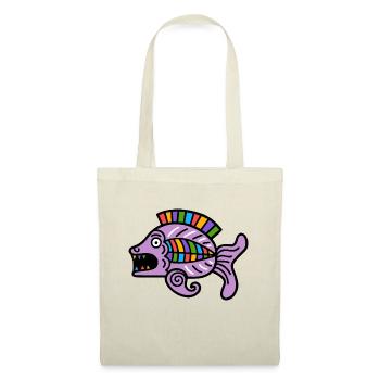 Culture of the Incas, fish symbol - Tote Bag - red - Front