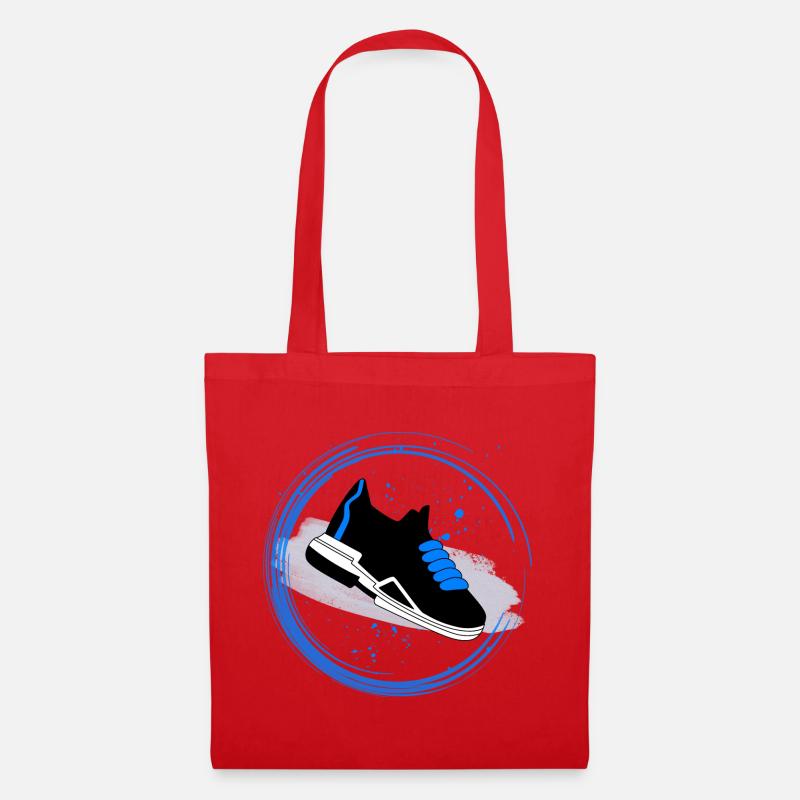 Sneaker Splash in a circle - Tote Bag - red