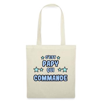 C'est papy qui commande - Sac en tissu - rouge - Devant