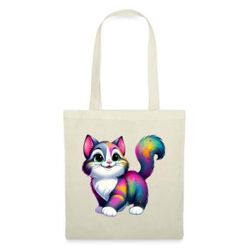 Chat - Sac en tissu - rouge - Devant