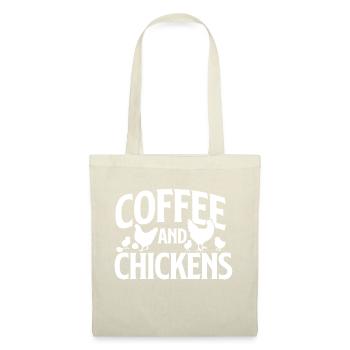 Kaffee und Hühner - Chicken Lover - Stoffbeutel - Rot - Vorne