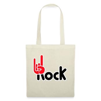 Heavy Metal Hard Rock Music Horns Hand Gesture Logo - Tote Bag - red - Front