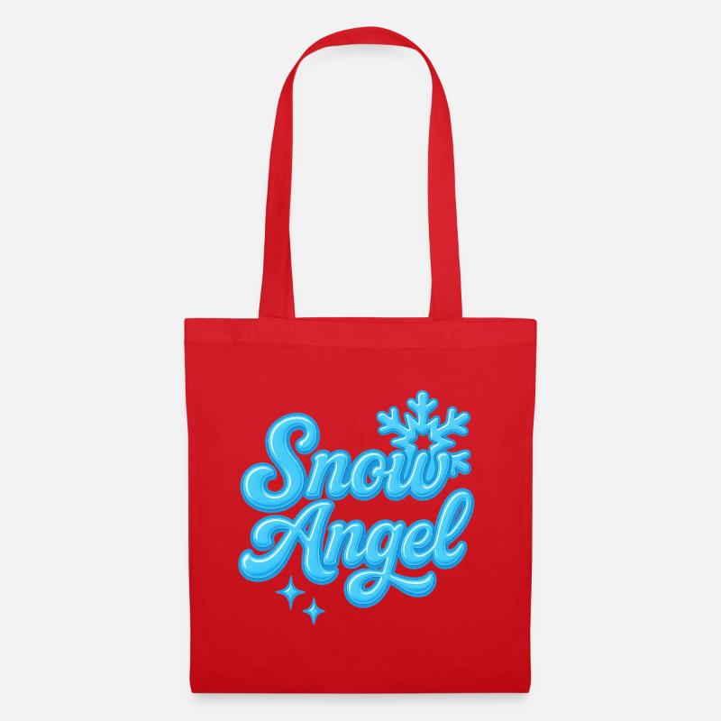 Snow Angle / Y2K Statement Design - Tote Bag - red