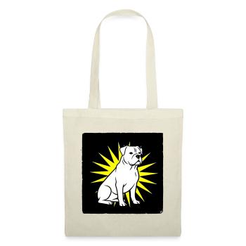 Cool Dog in Punk Rock & Pop Art Style - Tote Bag - red - Front