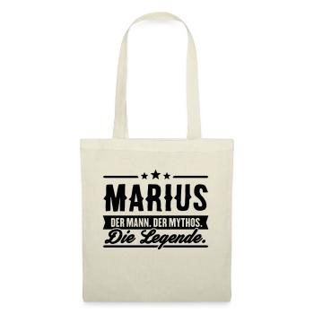 Man Myth Legend Marius - Sac en tissu - rouge - Devant