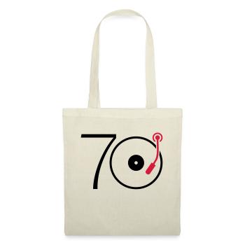 Musique des années 70 - Sac en tissu - rouge - Devant