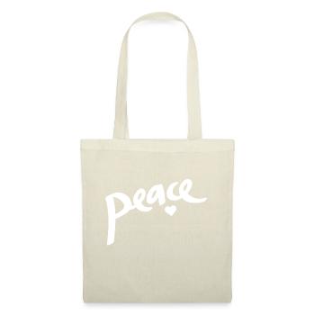 paix - Sac en tissu - rouge - Devant