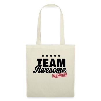team_awesome_member_f2 - Tote Bag - red - Front