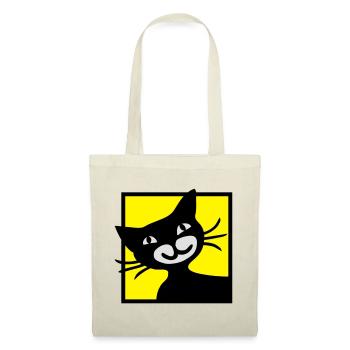 Chat - Sac en tissu - rouge - Devant