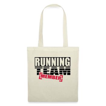 courir membre de l'équipe - Sac en tissu - rouge - Devant