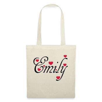 ♥ټI Love Emily-Vector Cute Confession Designټ♥ - Tote Bag - red - Front