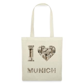 I love Munich – Classical Architecture Love - Tote Bag - red - Front