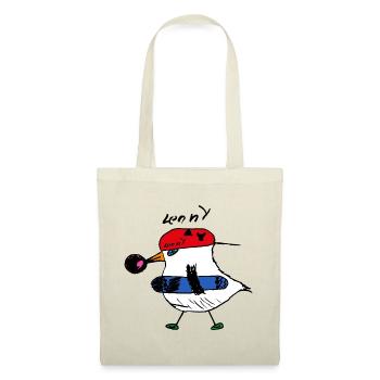 Le poulet patineur de Lenny - Sac en tissu - rouge - Devant