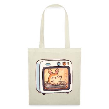 Pregnant woman in a bun in the oven – funny sw - Tote Bag - red - Front