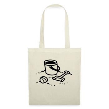 Sandbox - beach - Line - Tote Bag - red - Front