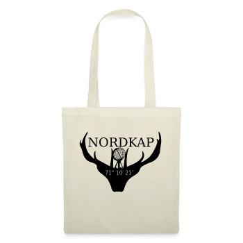 North Cape Norway Moose Earth Coordinates - Tote Bag - red - Front