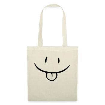 Comic face naughty - Tote Bag - red - Front