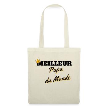 Meilleur Papa du Monde - Sac en tissu - rouge - Devant