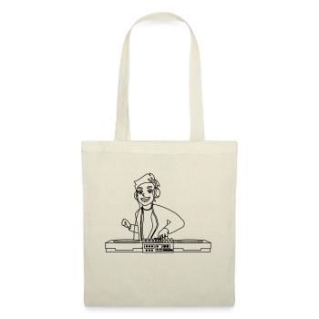 DJ / Turntables - Tote Bag - red - Front