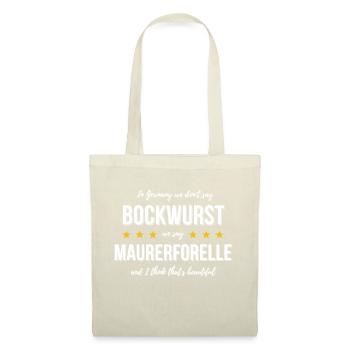 Bockwurst - In Germany we say Maurerforelle - Stoffbeutel - Rot - Vorne