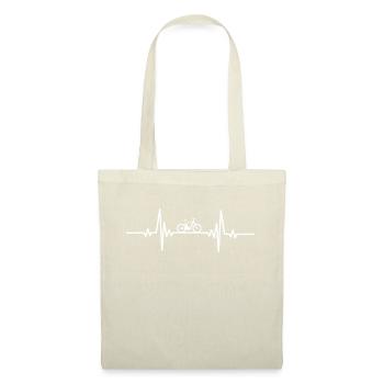 Heartbeat electric bike right - Tote Bag - red - Front