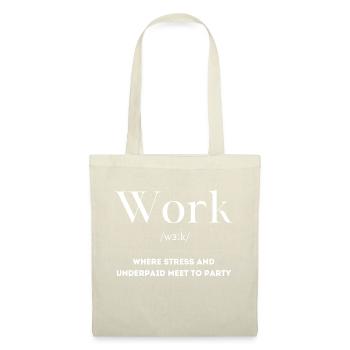 Work Definition - Tote Bag - red - Front