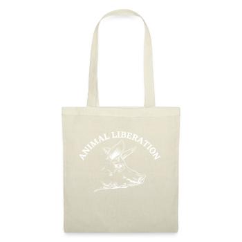 Cochon de libération animale - Sac en tissu - rouge - Devant