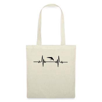 Heartbeat celestial glider right - Tote Bag - red - Front