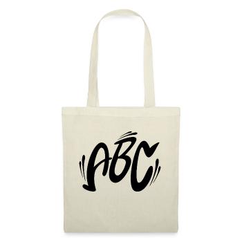 ABC noir - Sac en tissu - rouge - Devant