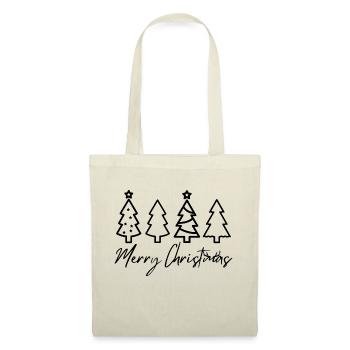 Merry Christmas Trees - Tote Bag - red - Front