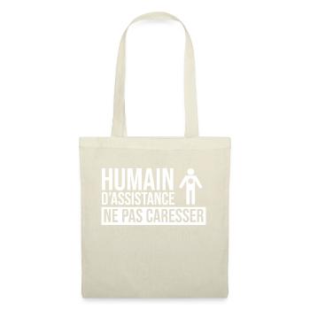 Humain d’assistance Ne pas caresser - Sac en tissu - rouge - Devant